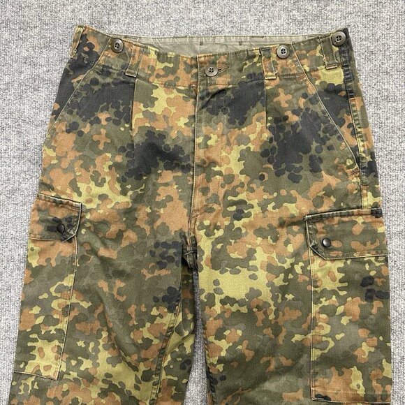 Vintage German Army Pants Mens 30x30 DEU Scharrer Camo 8415-12-361-8597 - Picture 2 of 12